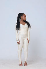 Lombe Elegant Two-Piece Set – Ivory