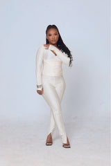 Lombe Elegant Two-Piece Set – Ivory